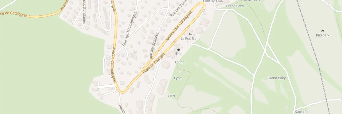 Plan du 9001 Res Le Rond Point des Pistes à Eyne