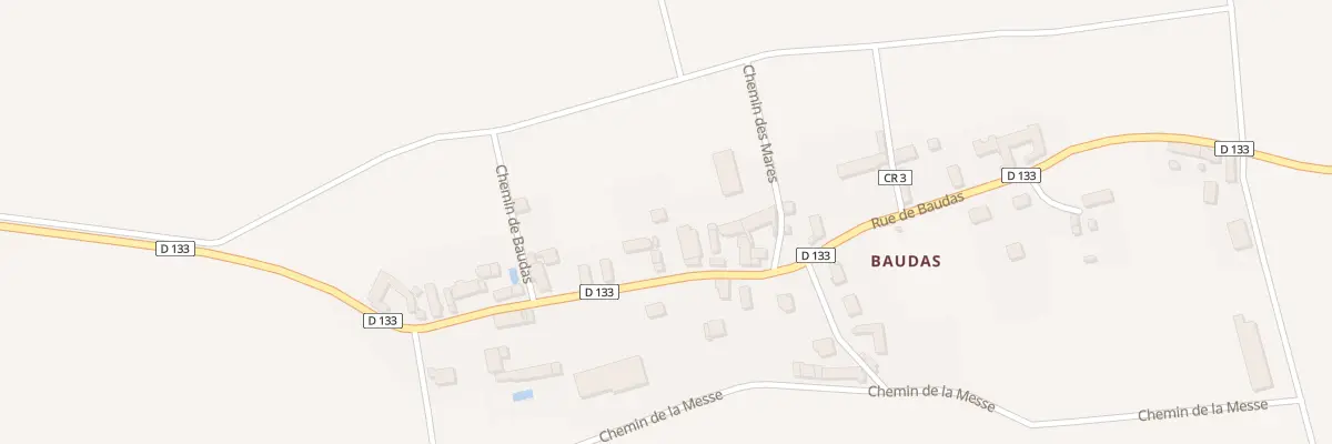 Plan du 13B Baudas à Attray