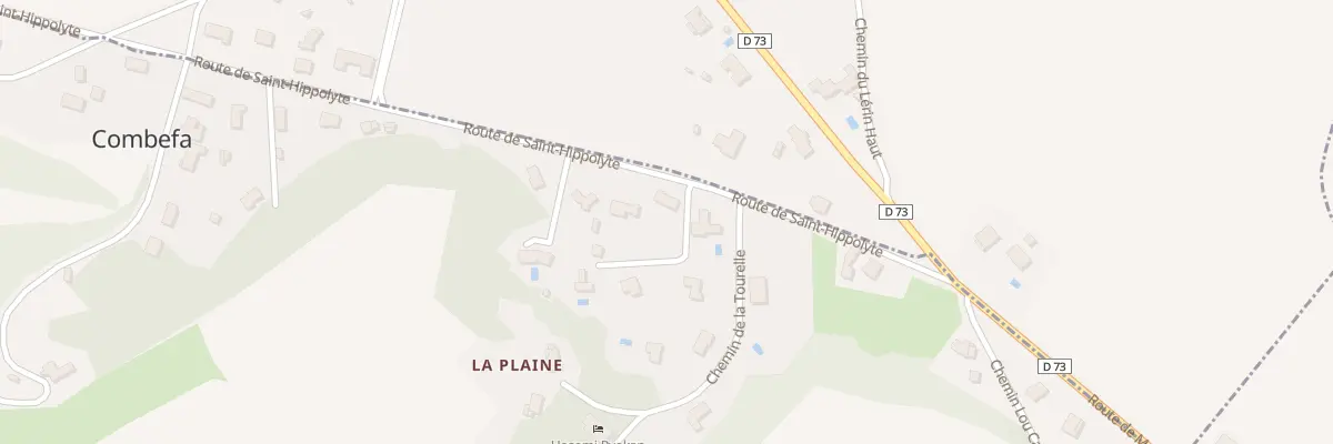Plan du 6 Rte de Saint Hippolyte à Combefa