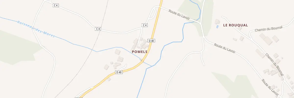 Plan du 5163 Pomels à Naussac
