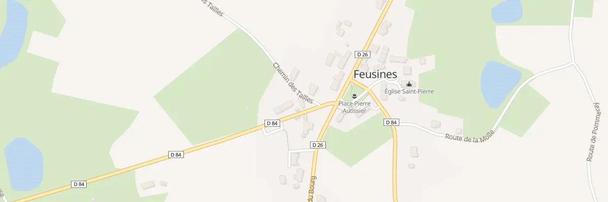 Plan du 6 Rte de La Lande à Feusines
