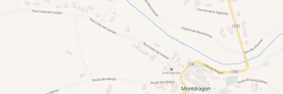 Plan du 7 Rue Costa Dal Cerisier à Montdragon