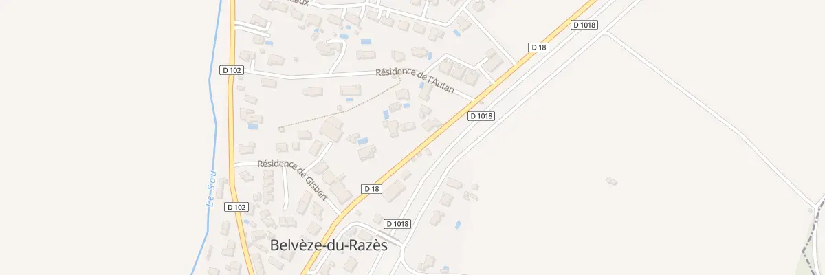 Plan du 205 Av du Rosier à Belvèze-du-Razès