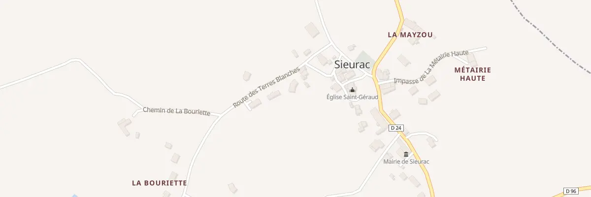 Plan du 3 Rte des Terres Blanches à Sieurac