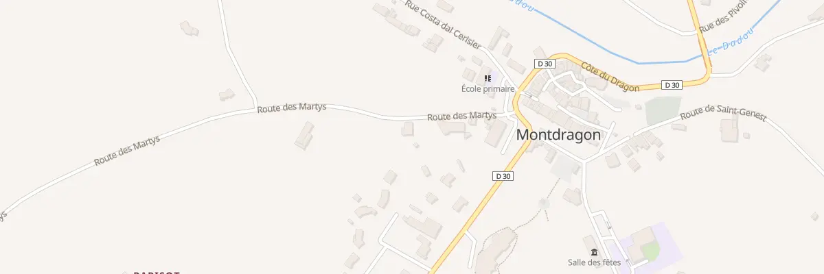 Plan du 13 Rte des Martys à Montdragon