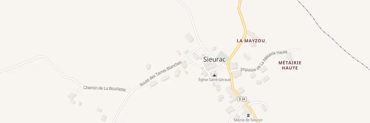 Plan du 5 Rue du Noyer à Sieurac