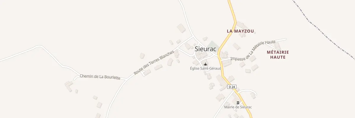 Plan du 1 Rte des Terres Blanches à Sieurac
