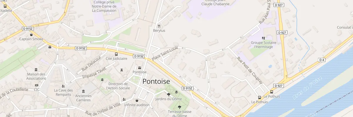 Plan du 7 Pl Saint Louis à Pontoise