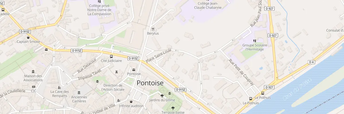 Plan du 3 Pl Saint Louis à Pontoise
