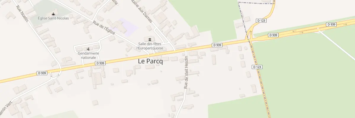 Plan du 7 Rte Nationale au Parcq