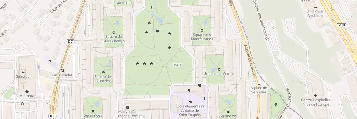 Plan du 1 Sq de Saint-germain à Marly-le-Roi