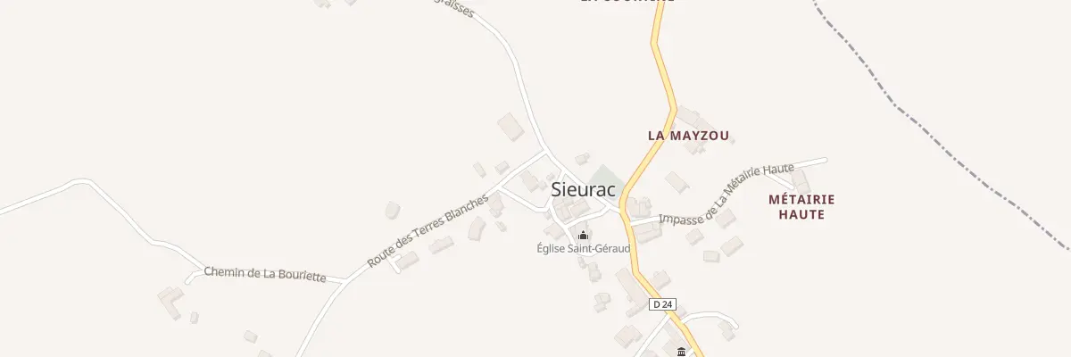 Plan du 5132 Sieurac à Sieurac