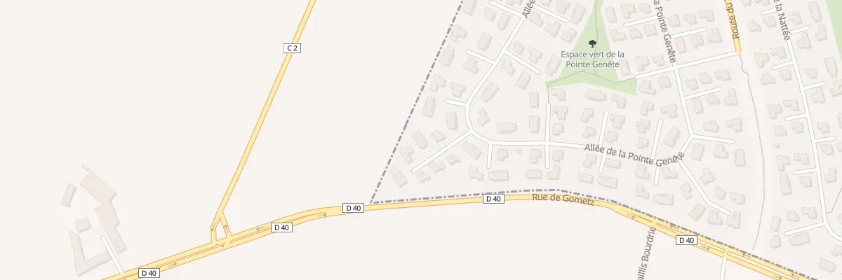 Plan du 98 All de la Pointe Genete à Gometz-la-Ville