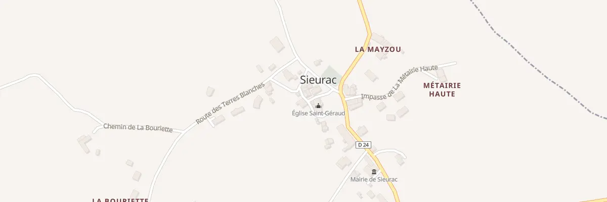 Plan du 5012 Sieurac à Sieurac