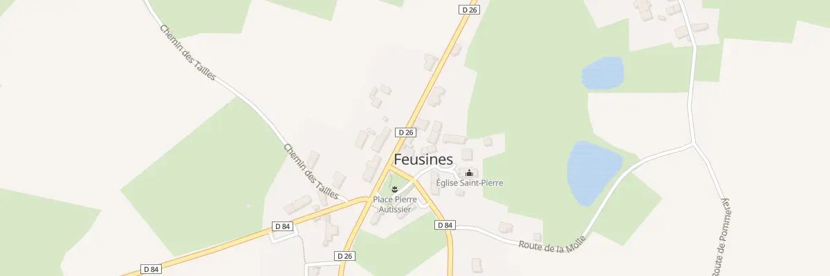 Plan du 12 Rte du Bourg à Feusines