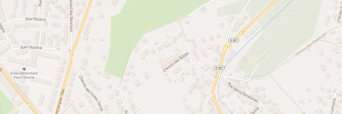 Plan du 13 Che des Bottés à Pontoise
