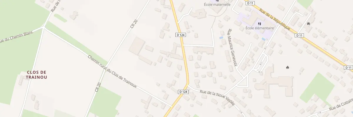 Plan du 314 Rue des Trois Croix à Traînou
