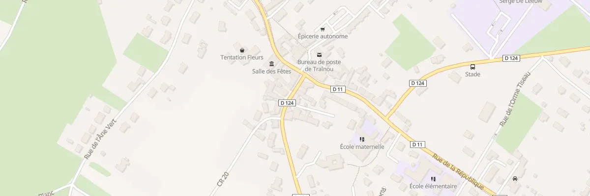 Plan du 39 Rue des Trois Croix à Traînou