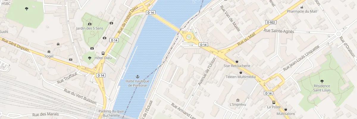 Plan du 1 Quai de l’Ecluse à Saint-Ouen-l’Aumône