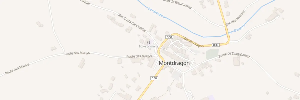 Plan du 7 Pl des Ecoles à Montdragon