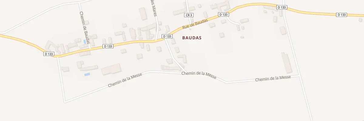 Plan du 14 Baudas à Attray