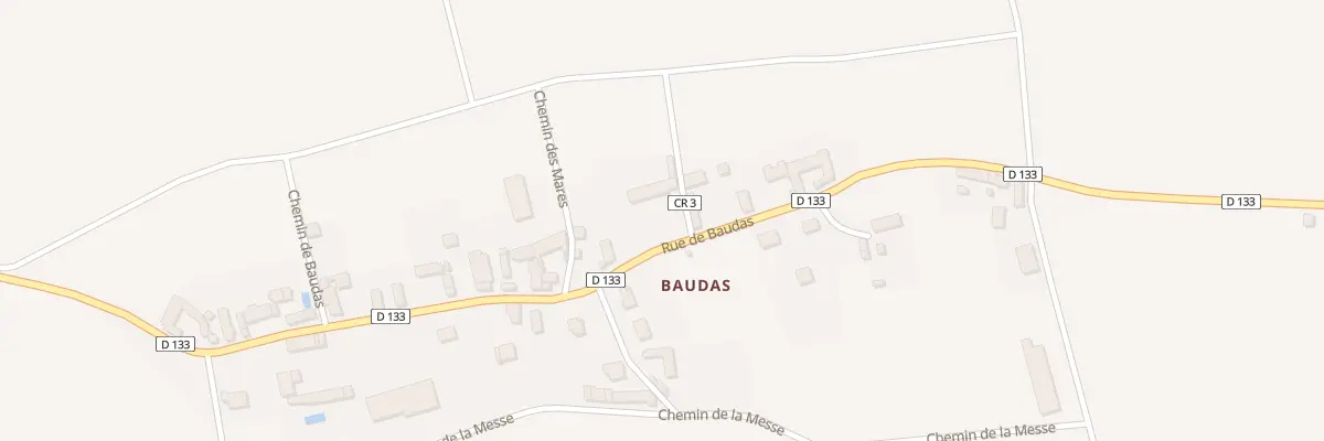 Plan du 7 Baudas à Attray