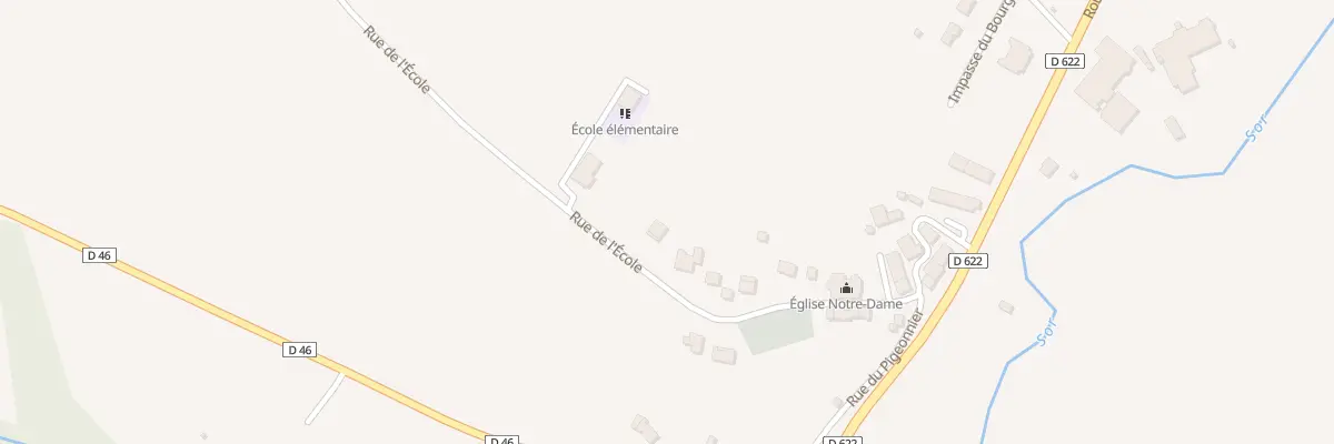 Plan du 10 Rue de L’Ecole à Lescout