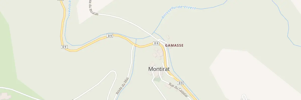 Plan du 109 Che du Relais de poste à Montirat