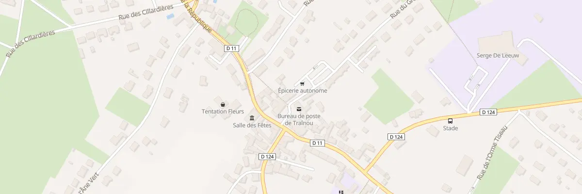 Plan du 3 Rue du Gros Baril à Traînou
