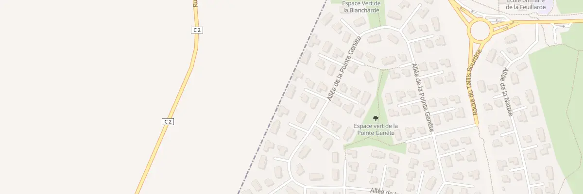 Plan du 74 All de la Pointe Genete à Gometz-la-Ville