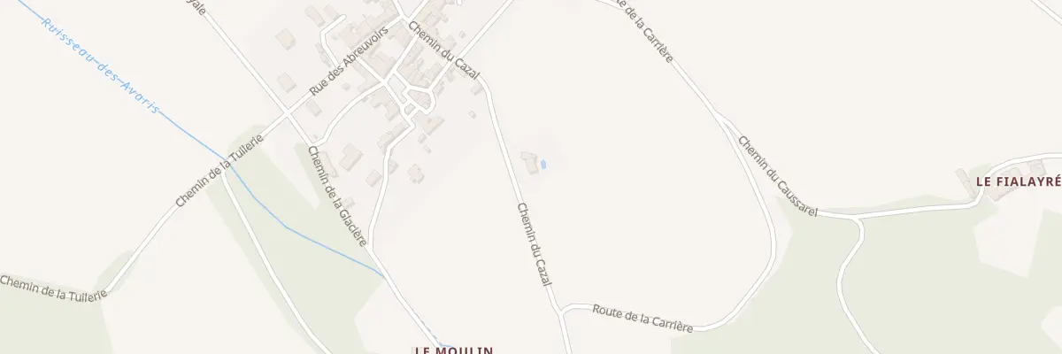 Plan du 11 Che du Cazal à Saint-Amancet
