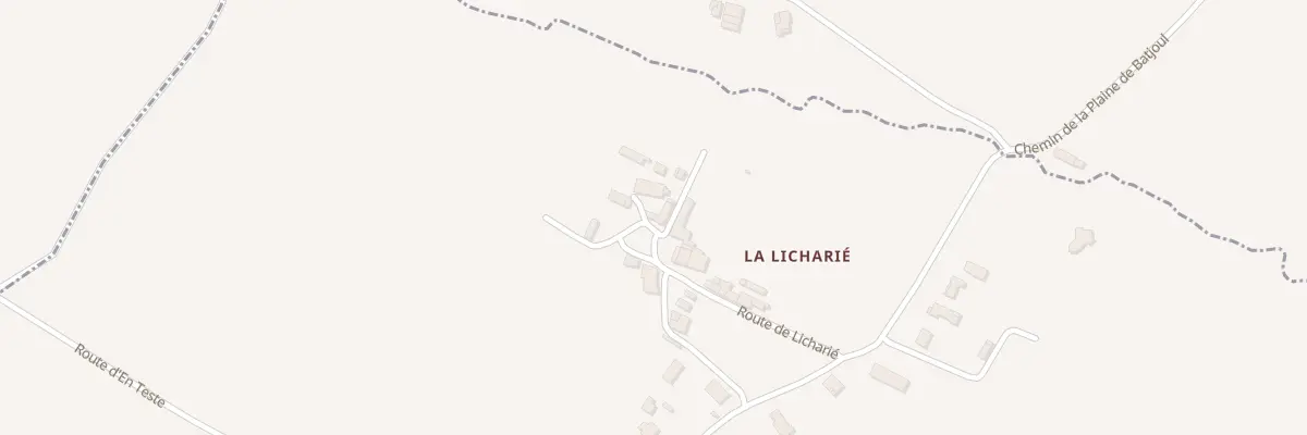Plan du 17 Rte de Licharié à Lescout