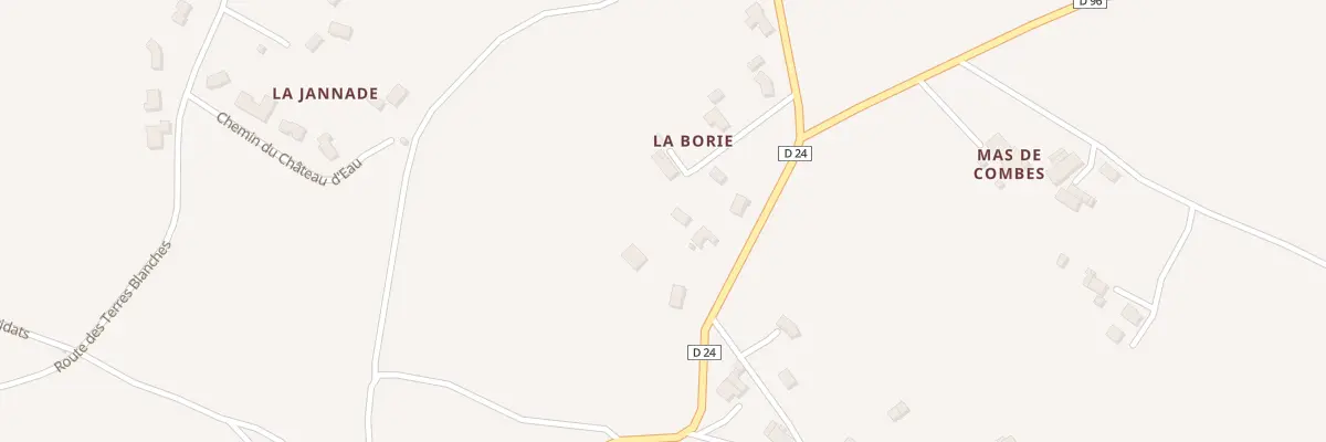 Plan du 8 Rte de La Borio à Sieurac