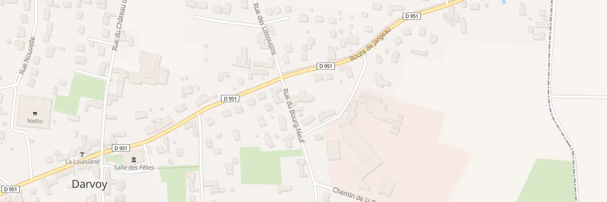 Plan du 3 Rue du Bourg Neuf à Darvoy