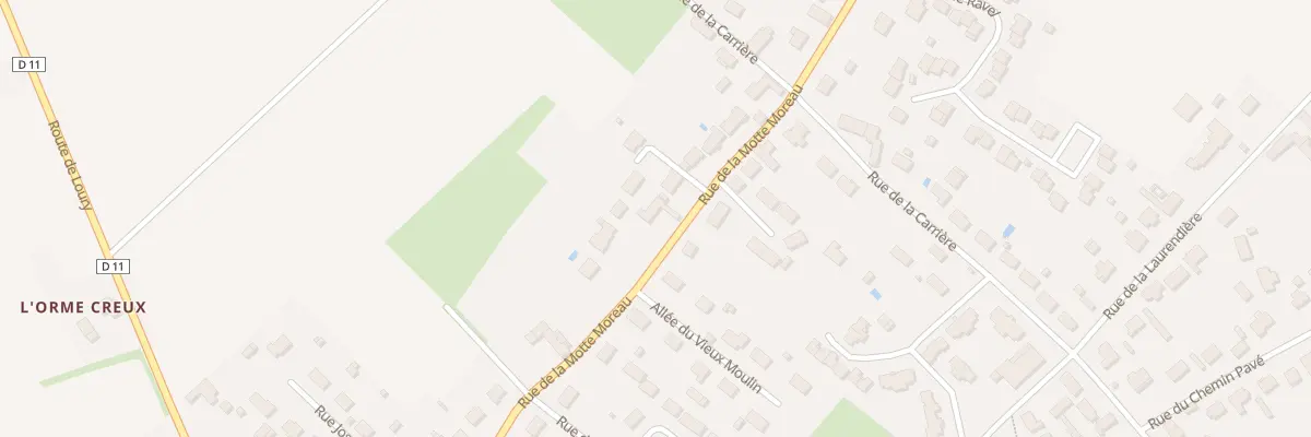 Plan du 419 Rue de la Motte Moreau à Traînou