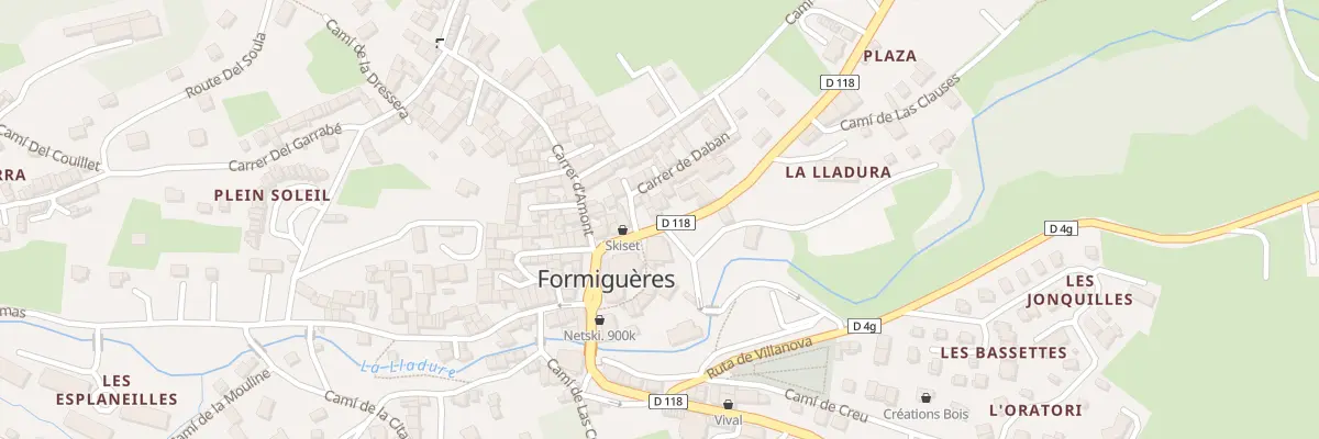 Plan du 5 Vc Ruta de Puybalador à Formiguères