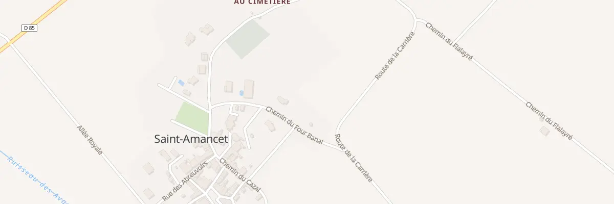 Plan du 5 Che du Four Banal à Saint-Amancet