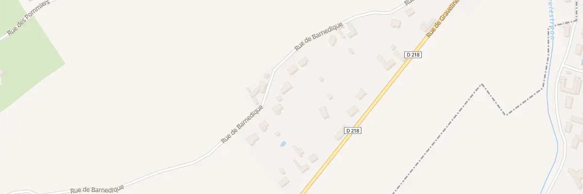 Plan du 568 Rue de Barnedique à Zutkerque