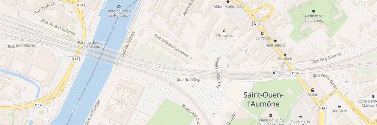 Plan du 17 Rue Armand Lecomte à Saint-Ouen-l’Aumône