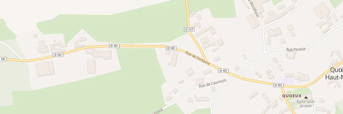 Plan du 595 Rue de Fontaine à Quœux-Haut-Maînil
