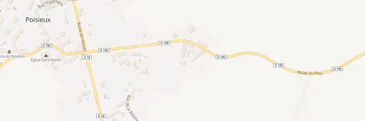 Plan du 5 Rte de Plou à Poisieux