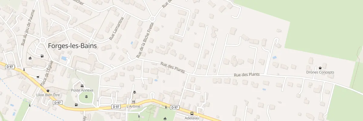Plan du 13 Rue des Plants à Forges-les-Bains
