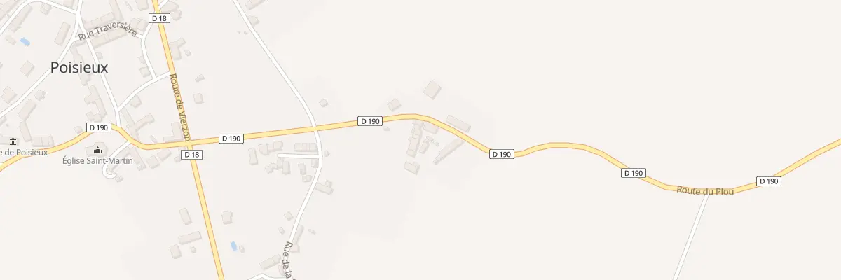 Plan du 3 Rte de Plou à Poisieux