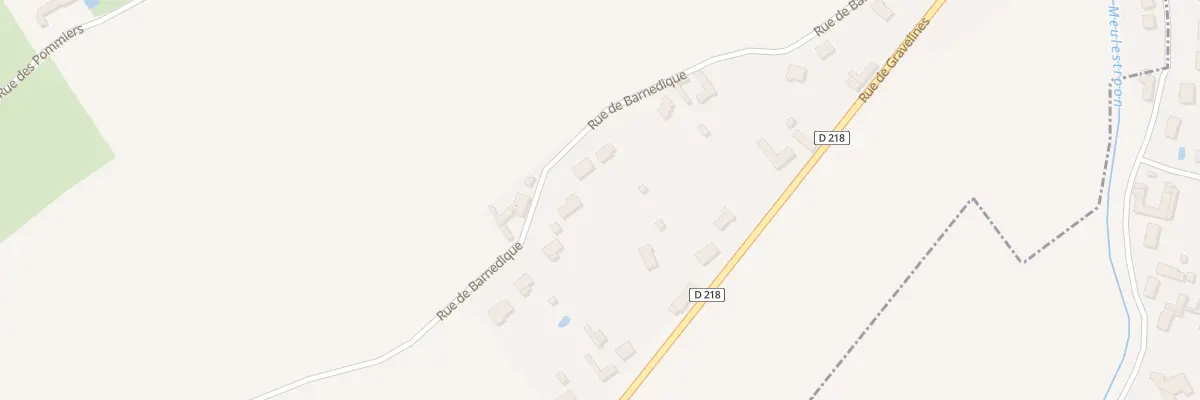 Plan du 598 Rue de Barnedique à Zutkerque