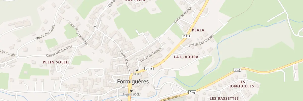 Plan du 390 Cae de Dabant à Formiguères