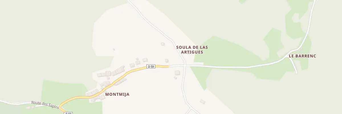 Plan du 89 Montmija à Coudons