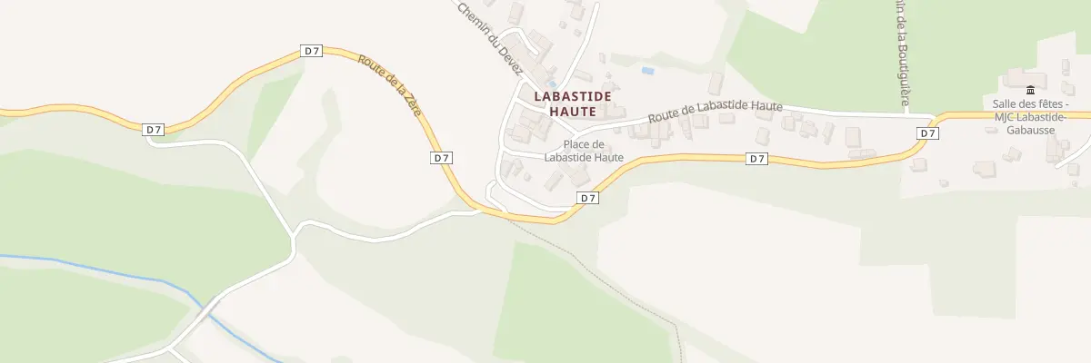 Plan du 385 Rte de Labastide Haute à Labastide-Gabausse