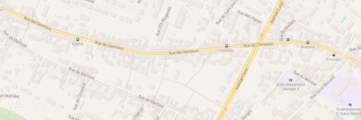 Plan du 180 Rue de Clermont à Beauvais