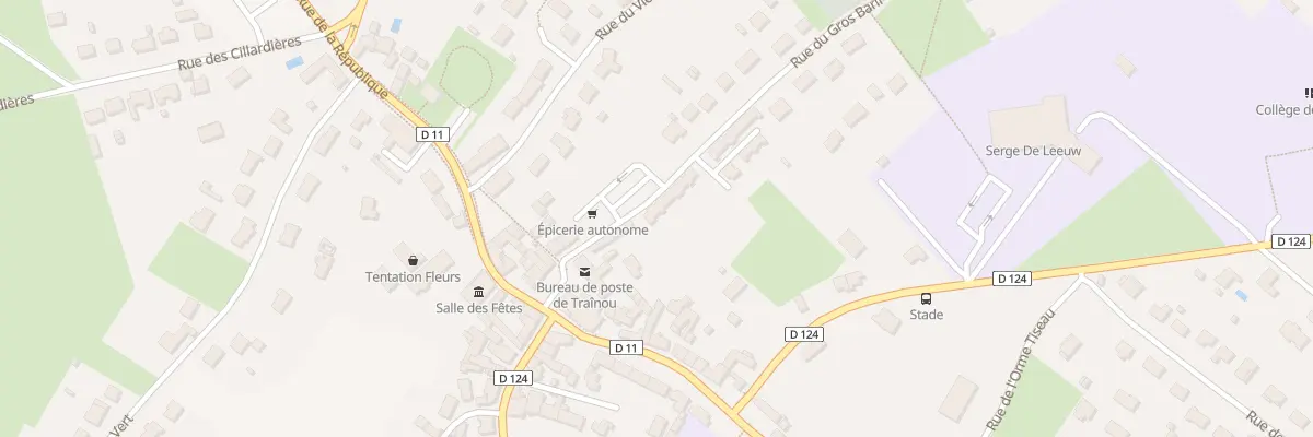 Plan du 70 Rue du Gros Baril à Traînou