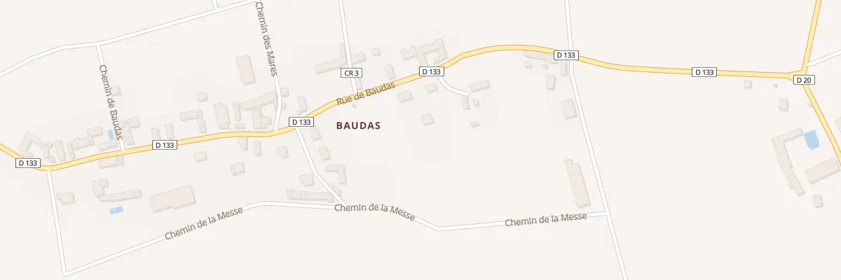 Plan du 8B Baudas à Attray